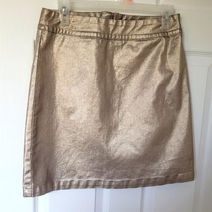 Beautiful bronze color mini-skirt - stretch